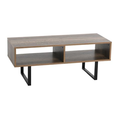 Household Essentials Jamestown TV Stand Coffee Table with Rectangular ...
