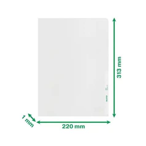 40011103 Leitz | Clear A4 Presentation Folder | 656-178 | RS
