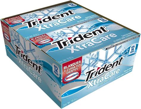 Trident, Xtra Care 12'S Freshmint, 195.8 Gramos Trident Triden Xtracare ...