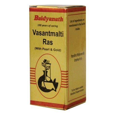 Buy Baidyanath (Nagpur) Vasantmalti Ras, 25 Tablets | 19 Minutes ...