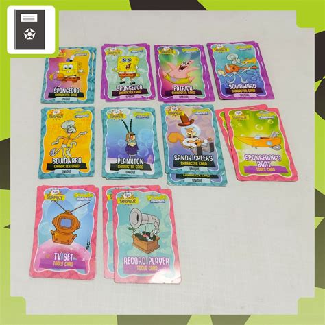 Jual Kartu Permainan Gambar SpongeBob Squarepants Gery | Shopee Indonesia