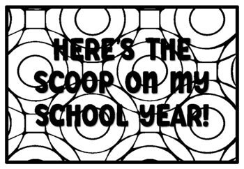 HERE'S THE SCOOP ON MY SCHOOL YEAR! Ice cream Quote Coloring Pages ...