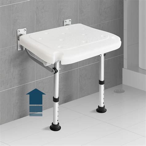 Amazon.com: Wall Mounted Shower Chair, Folding Shower Bench for Inside ...