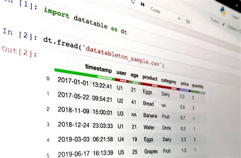 Simple DataTable Python 的图像结果