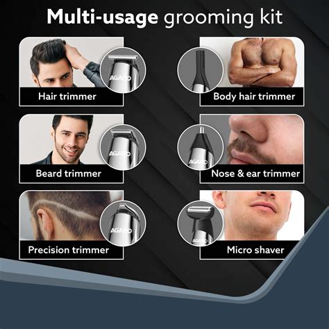 AGARO Royal Multi Grooming Kit For Men, 9in1, Shave| Trim | Style – Agaro