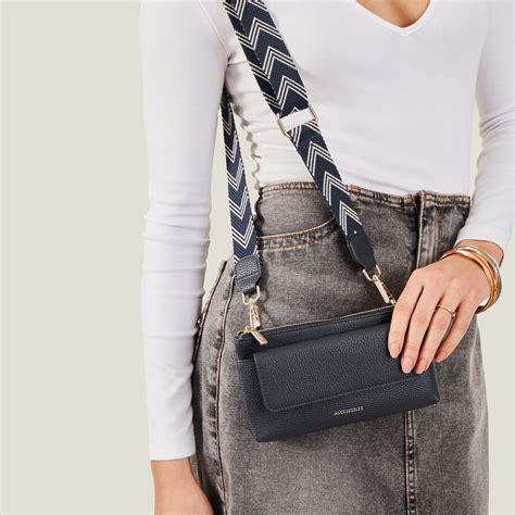 Buy Navy Blue Front Flap Phone Bag Online - Accessorize India