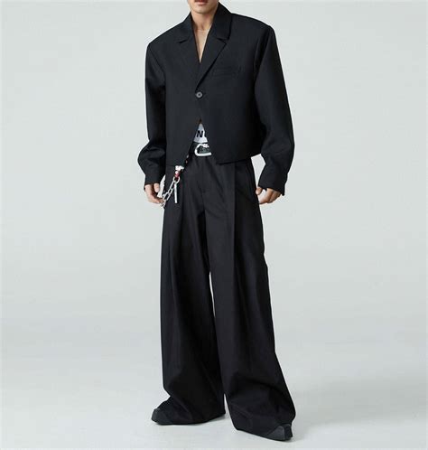 Unisex Oversized full sleeve crop blazer\ baggy pant – Parmo Dharma