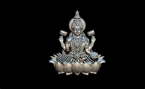 Indian Goddess Laxmi Ji 3D Model STL File