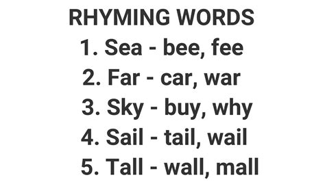 GRADE 1, REVISION 2, ENGLISH - RHYMING WORDS - YouTube