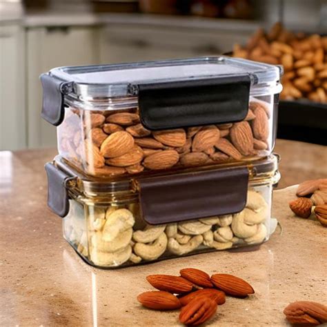 AM2265 Smart Lock Airtight Food Storage Containers, 500 ml each, Pack ...