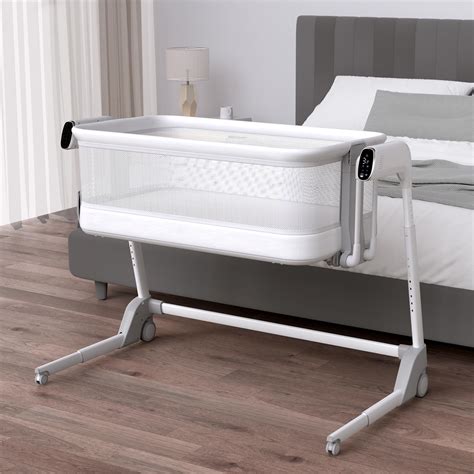 Amazon.com: Maydolly Rocking Bassinet for Baby, Smart Baby Sleep ...