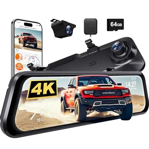 Mirror Wolfbox | WOLFBOX G850 PRO 4K Mirror Dash Cam with ADAS and BSD ...