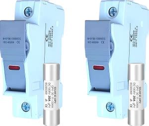 EXCELLION SDCFH20A-2 Solar DC Fuse with Holder, 20A Pack of 2 for ...