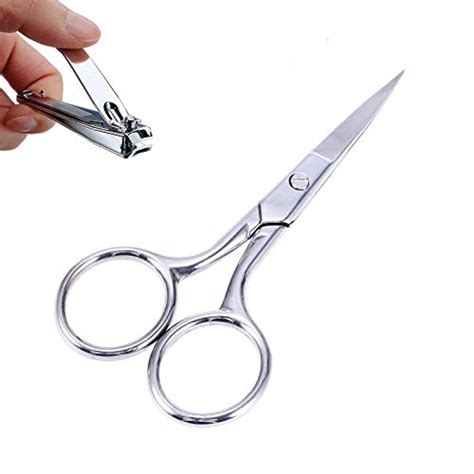 Buy Blade size 4.5 cm Stainless Steel Eyebrow Scissors Nose Hair ...