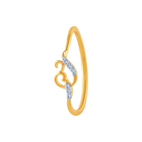14k (585) Yellow Gold And Diamond Ring For Women – P.C. Chandra Jewellers