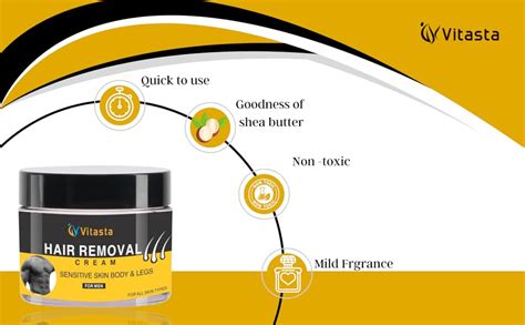Buy Vitasta HAIR REMOVAL CREAM | SENSITIVE SKIN BODY & LEGS | FOR MEN ...