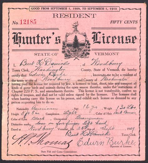 Earliest Hunting & Fishing Licenses - Waterfowl Stamps and More