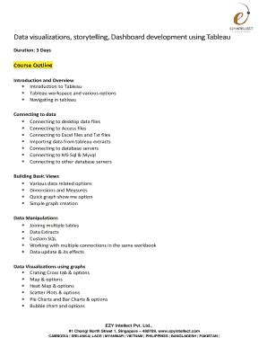 Fillable Online Data visualizations, storytelling, Dashboard ...
