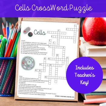 Cells CrossWord Puzzle - Biology by Green Maple Education | TpT
