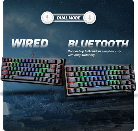 Cosmic Byte CB-GK-33 Astra Hot Swappable 67 Key Mechanical, Per-Key RGB ...
