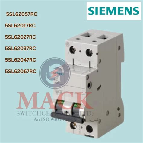 SIEMENS MCB,MCCB ,RCCB - Siemens MCB 5SL62057RC 5SL62017RC 5SL62027RC ...