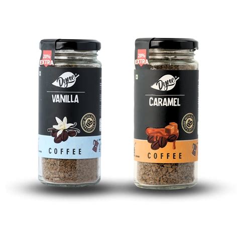 Dyne Vanilla And Caramel Flavor Pure Instant Coffee Granule Bottle,No ...