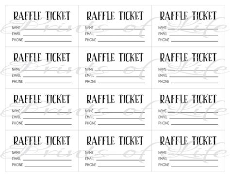 Raffle Tickets. Instant Download Printable. Ticket and Sign Kit ...