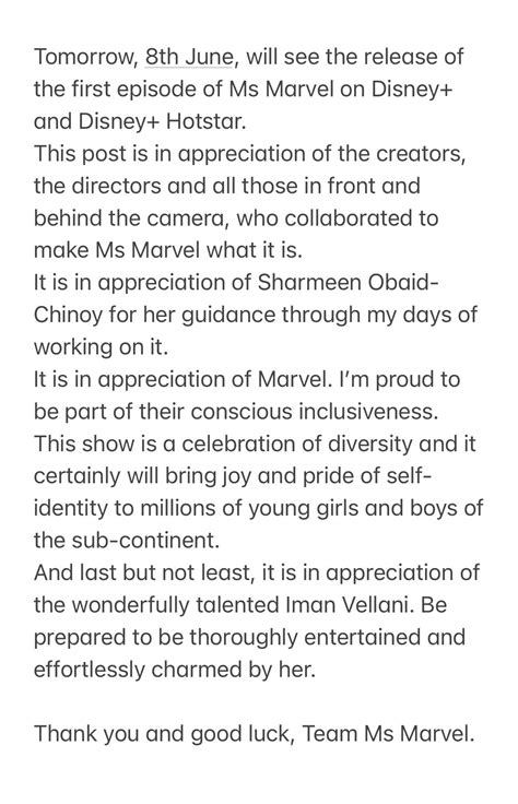 Farhan Akhtar pens note to 'Ms. Marvel' makers, expresses gratitude