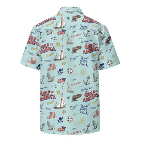 The Gulf Of America Hawaiian Shirt - Blue – Blaze Media Shop