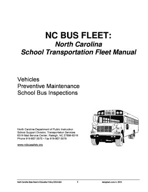 Fillable Online ncbussafety NC BUS FLEET - ncbussafety Fax Email Print ...