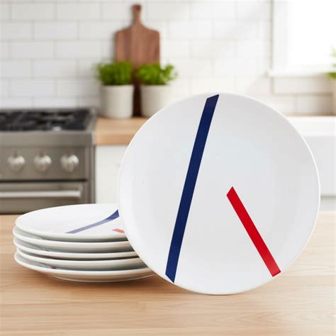 Premium TAMO (White) Ceramic Quarter Plates Set | BlackCarrot