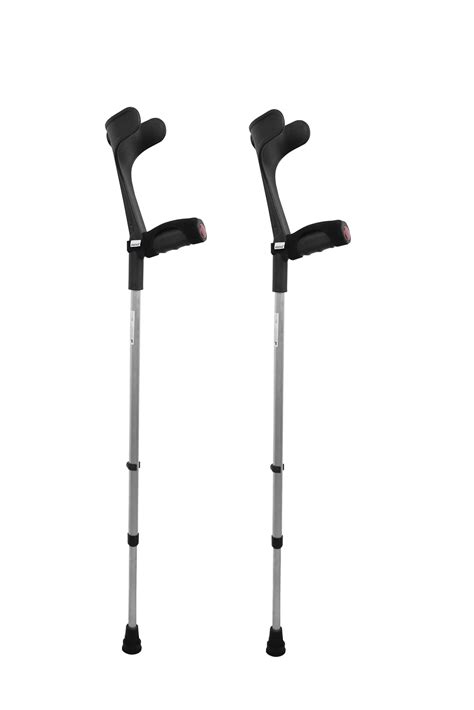 KMINA - Forearm Crutches for Adults (x2 Units, Open Cuff), Crutches for ...