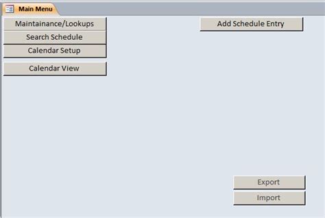 Image result for Access Scheduling Database