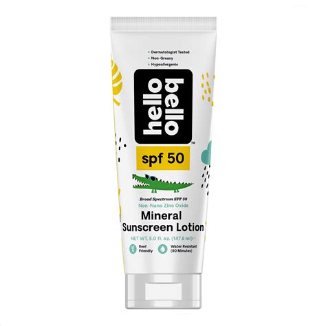 Hello Bello Mineral SPF 50 Sunscreen Lotion, Broad Spectrum Protection ...
