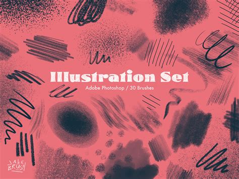 Jake Brush Illustration Set Adobe Photoshop Brush Pack - Etsy
