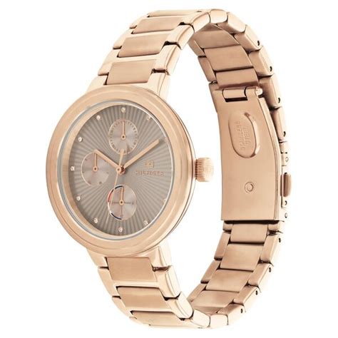 Buy Online Tommy Hilfiger Quartz Analog Brown Dial Stainless Steel ...