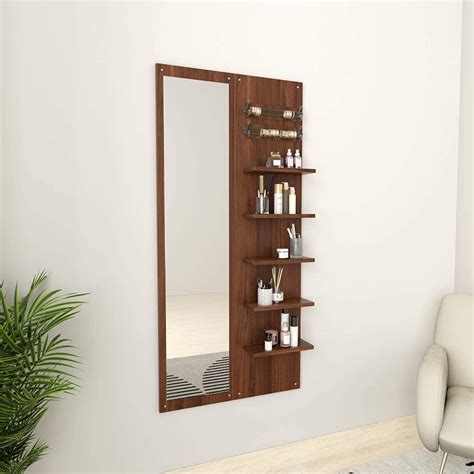 MAMTA DECORATION Engineered Wood Wall Mount Dressing Table Mirror with ...