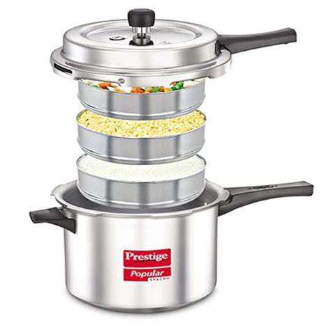 Prestige Popular Svachh Outer Lid Pressure Cooker, 5L - Buildhub