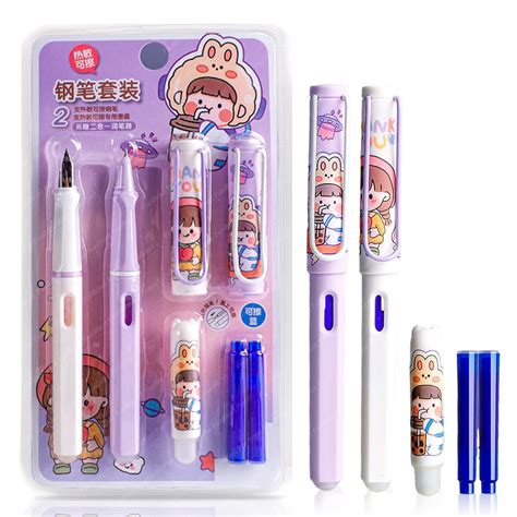 FunBlast Fountain Pen For Students, Erasable Pen Set For School ...