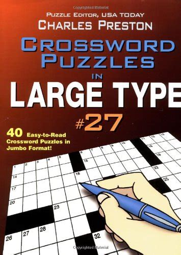 Buy Crossword Puzzles in Large Type #27 (Crosswords in Large Type) Book ...