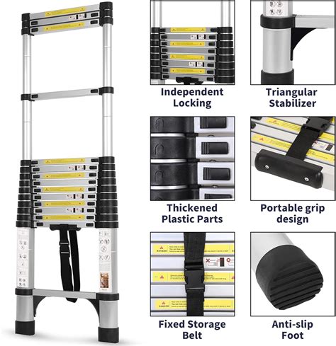 Dajianglx 14.5FT Telescoping Ladder with Tool Tray, Extension India | Ubuy