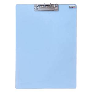 Rasper Sky Blue Acrylic Clip Board Exam Pad for School & Office Unbrea ...