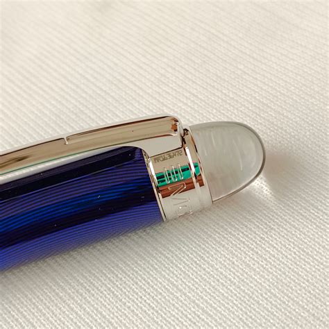 Montblanc Starwalker Cool Blue Ballpoint Pen Platinum Trim – Vintage ...
