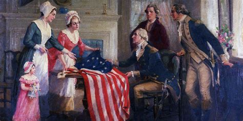 Betsy Ross And Her Flag