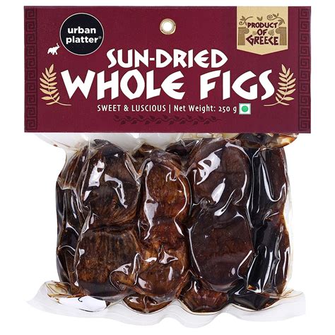 Urban Platter Sun-Dried Whole Figs, 250g (Anjeer, Product of Kymi ...