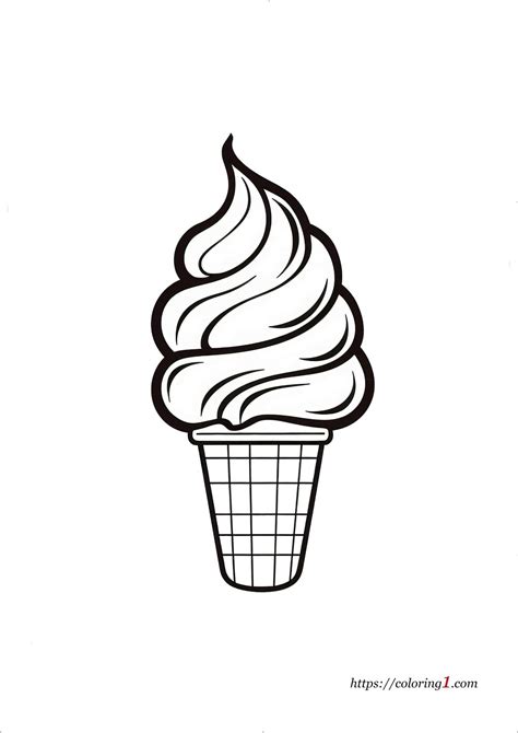 Printable Ice Cream Cone Coloring Pages - prntbl ...