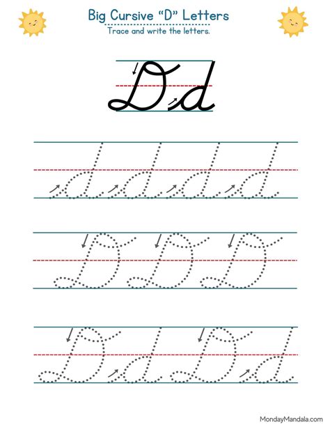 Uppercase Cursive D