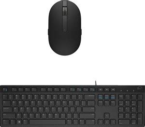DELL Multimedia Keyboard-KB2230-Wireless Mouseh-WM 326_ Black Combo Set ...