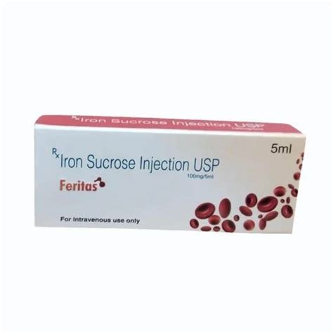 Iron Sucrose Injection Usp - 5ml Feritas Iron Sucrose Injection USP ...