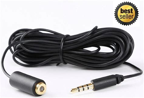Buy Miracle Sound Microphone Extension Cable 20 feet 6m Gold Plated for ...